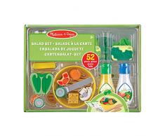 Melissa & Doug Insalata Set da Gioco | Giocattoli in Legno | Gioco di Cibo in Legno | Gioco di Ruolo | Gioco Educativo Montessori| Regalo per Bambini e Bambine di 3+ Anni