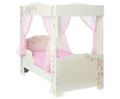 Worlds Apart, Letto a baldacchino decorato con rose per bambini, Beige (Beige)