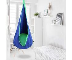 Blu YChoice365 Altalena Sedia Amaca Amaca Altalena Coperta 150 Cm Altalena Terapeutica per Bambini Bambino E Adolescenti Amaca Coccola Amaca Avvolgente Ideale per Lautismo