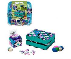 LEGO DOTS Porta Segreti, Set Portagioie Fai da Te, Kit Artistici per Bambini, Accessori da Scrivania, Idea Regalo, 41925