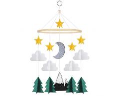 LUCY WEI Campana di Vento Stile Nordico,Crib Mobile Baby,Baby Campanelli Eolici per decorazione giostrina e Cameretta