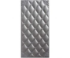 LZYMLG Adesivi murali autoadesivi ambientali tridimensionali 3d camera dei bambini tatami letto bordo morbido pacchetto asilo nido anti-collisione impermeabile Frassino argentato a forma di diamante