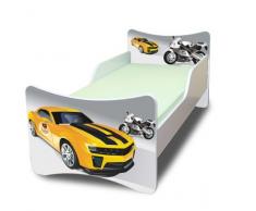 Best For Kids Letto per Bambini 90x180 - RENNFARZEUGE + Gratis [Importato dalla Germania]