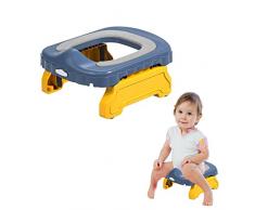 auvstar Vasino da Viaggio per Bambini,Pieghevole Portatile Toilette per Bebè,Sedile Vasino WC per Neonati,Bambini Vasino e Riduttore per Uso Quotidiano e Viaggio,Adatto per bambini di 2-5 anni (Blu)
