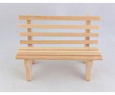 Case Delle Bambole In Miniatura 1:12 Mobili Da Giardino Incompiuto Legno Naturale Parco Bench