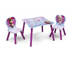 Disney Frozen Set Tavolino e 2 Sedie in legno