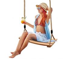 Altalena Legno da Giardino per Ragazzo e Bimba,Altalena Adulti da Interno e Externo, Altalena Legno per Ragazzo e Bimba, Seggiolino Altalena Antiscivolo con Corda Regolabile e 2 Moschettoni