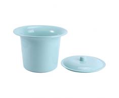 PATKAW Da Notte con Coperchio Padella Orinatoio Bottiglia Urina Vasi Vasino Pipì Secchio Comodino Orinatoio Plastica Sputacchiera per Adulti Bambini Verde