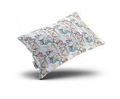 NATURECA Cuscino Lettino per Bambino con Federa in Cotone, Cuscino Decorativo per Dormire, Cuscino per Bambini per Ragazzi e Ragazze Lavabile e Traspirante, Guanciali per Culla 40x60