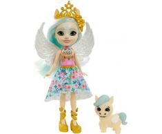 Enchantimals -Bambola Paolina il Pegaso con Amica Animale Wingley e Accessori, Giocattolo per Bambini 4+ Anni, GYJ03