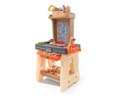 Step2 Real Projects banco da lavoro giocattolo | Banco da lavoro per bambini incl set di accessori da 65 pezzi | Giocattoli di plastica