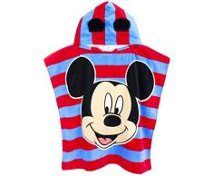 Disney Mickey Mouse Unisex Poncho Telo da Bagno Taglia Unica Bambini Ragazze