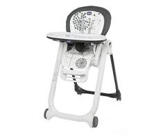 Chicco Polly Progres5 Seggiolone Pappa Regolabile per Bambini 0 Mesi - 3 Anni (15 kg), Trasformabile in Rialzo Sedia Bambini, Reclinabile a Sdraietta, con 4 Ruote e Chiusura Compatta - Dandelion