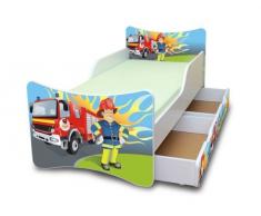 BEST FOR KIDS Letto per bambini 90x200 Con due cassetti 25 DISEGNI + GRATIS