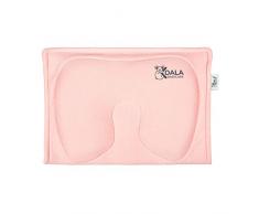 Cuscino Allattamento in memory foam per aiutare a prevenire e trattare la Plagiocefalia (Testa piatta) sfoderabile (con 2 federe) – Koala Perfect Head Breastfeeding (Rosa)