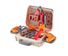 Think Gizmos Mini-Banco da Lavoro - Giochi di Imitazione Fai-da-Te - modalità Imbracatura o Portatile - Set di Giocattoli per Bambini, Ragazzi e Ragazze dai 3 Anni in su