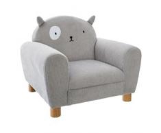 Poltrona per bambini gatto grigio