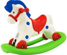 Vitamina G 05167 - Cavallo 2 in 1, Dondolo e Cavalcabile, Bianco