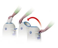 Diaper Champ 4031L Secchio per pannolini, 75 l, ermetico antiodore, per sacchetti della spazzatura normali