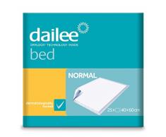 Dailee Bed 40x60 - 150x Traverse Neonato - Traversine Neonato Fasciatoio e Cambio del Pannolino - 6 Confezioni da 25 Pezzi, Offerta Convenienza