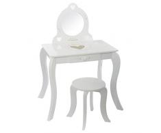 Atmosphera Kids Parrucchiere Bambino con Sgabello Damigelle - Bianco