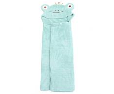 Alipis 1Pc Neonati Salvietta Per I Più Piccoli Asciugamano Con Cappuccio Neonati Cartone Animato Animale Bambini Per Il Bagnetto Bambini Panno Morbido Verde E Morbido Spiaggia Regalo