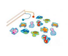 Scratch Gioco Magnetico Della Pesca In Legno - Creature Del Mare