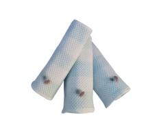 TERNOS - Asciugamano piccolo per bambini - Salviettine Bebe Cotone Morbido e Assorbente - Panni Mussola Bebe - Salviette Riutilizzabili Bebe 25 x 50 cm - Set da 3 pz (Verde)