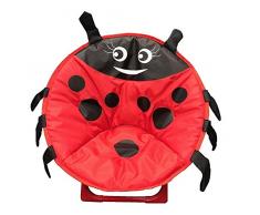 Sedia pieghevole Jyspt Kids Cartoon Animal Moon sedia per casa all aperto spiaggia campeggio sedia a sdraio per bambino Ladybug