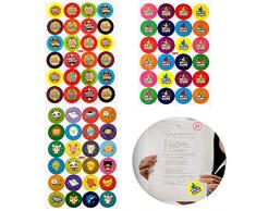 EQLEF Reward Stickers, Adesivi Bambini Ben educati per Animali e Insegnanti (Confezione da 720 Pezzi)