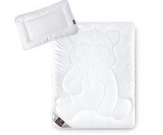 Biancheria da letto per bambini (cuscini 40x60 cm + piumino 100x135cm) de Sei Design con copertura morbida in microfibra - extra morbido, traspirante e dimensionamenti stabile. Riempimento di fibra siliconato cava di alta qualità,