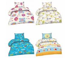 Biancheria da letto per bambini in microfibra, 2 pezzi, 100 x 135 cm + 40 x 60 cm, Öko-Tex Standard 100