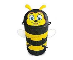 Teorema 51572 - Cesto Portagiochi, Pop Up Pieghevole, Coccinella, Altezza 90 cm, Diametro 44 Cm (Ape)