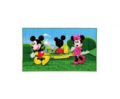 Bavaria Home Style Collection – Tappeto per bambini con Topolino e Minnie Mouse/Tappeto per bambini – Topolino e Minnie Mouse – ca. 140 x 80 cm