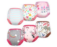 FLYISH DIRECT Mutandine Apprendimento Bambino vasino per Bambini Mutande Trainer Bambini Intima per Bambini Cotone Assorbente, 5 Anni