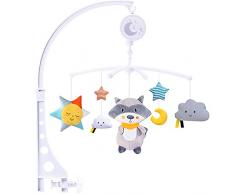 VIPNAJI Baby Mobile Giostra Musicale,Giostrina per Culla Neonato con Melodie,con Carillon e Graziosi Animali per Neonati e Bambini