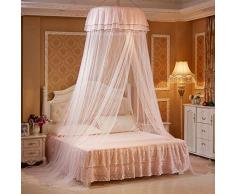 navigatee Letto principessa Valance Zanzariera, Appesa a baldacchino rotondo in pizzo Letto Rete Zanzariera Comoda zanzariera per bambino Studentessa Presepe Letto matrimoniale Queen