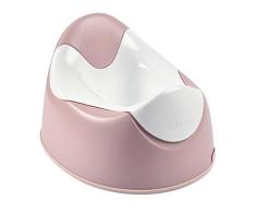 BÉABA - Vasino di Apprendimento, WC Ergonomico per Bambini, Antiscivolo, Igienico per i Neonati, Facile da Pulire e Rippore, Maniglie sulla Tazza per Tenersi, Made In France, Rosa