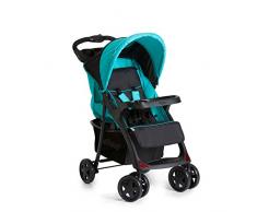 Hauck Shopper Neo II Passeggino con Posizione Nanna, Compatto, Pieghevole dUna Mano, Leggero, da 0 Mesi fino a 25 kg, Portabibite, Nero/Blu