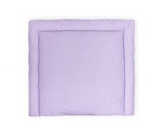 KraftKids LWP112-60 - Fasciatoio a pois bianchi su viola, 60 x 70 cm (larghezza x profondità), cuscino fasciatoio, multicolore, 640 g