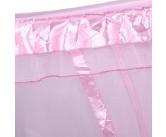 Zanzariera/Copriletto Sui Angoli Montante Del Letto,LArredamento Carino In Stile Di Principessa Per Camera Da Letto( Colore : Rosa , dimensione : 1.5m*2m )