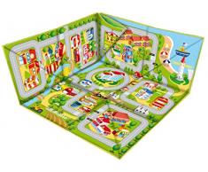 Teorema 64625 - Tappetino Città e Cubo Portagiochi 2 in 1