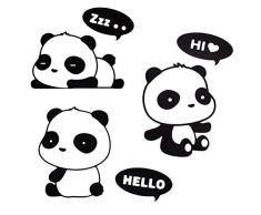 Joyfeel buy 1 pezzo carino fai da te autoadesivo del fumetto panda interruttore casa creativa adesivo da parete arte murale carta da parati decorazione
