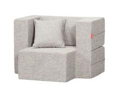 HOMEMANIA Poltrona Pouf Mini Tiramisu Grigio