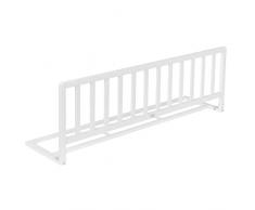 IB-Style - Barriera di Sicurezza per Letto in Legno di Alta qualità Pino faggio - Colore Bianco - 120 x 42 cm