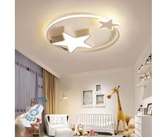 Plafoniera LED LED Modern Bambini Lampada Da Soffitto Nursery Boys Girls Ciondolo Stile Starry Dimmerabile Con Telecomando Camera Letto Soggiorno Luci Pendenti Lampadario Stanza Dei Bambini
