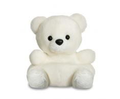 Aurora, 61355, Palm Pals Orso polare innevato, 10 cm, peluche, bianco