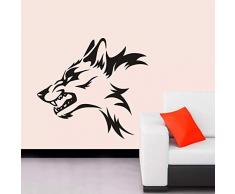 YINSHENG Soggiorno murale Adesivo Caccia Lupo Decalcomania Cane da Caccia Adesivo Adesivo Cavo Hunter Car Window Decalcomania in Vinile Poster Divertente Moto 58x64cm