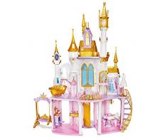 Hasbro Disney Princess Castello dei Sogni, casa delle bambole con mobili e accessori, fuochi dartificio con luci e musica, giocattolo bambini dai 3 anni in su
