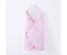 Sacco Nanna Per Bambini Anti-gioco Autunno E Inverno Addensante Spaventoso Sacco Delle Pulci Neonato Sacco A Pelo Carrozzina (Rosa,80x80)